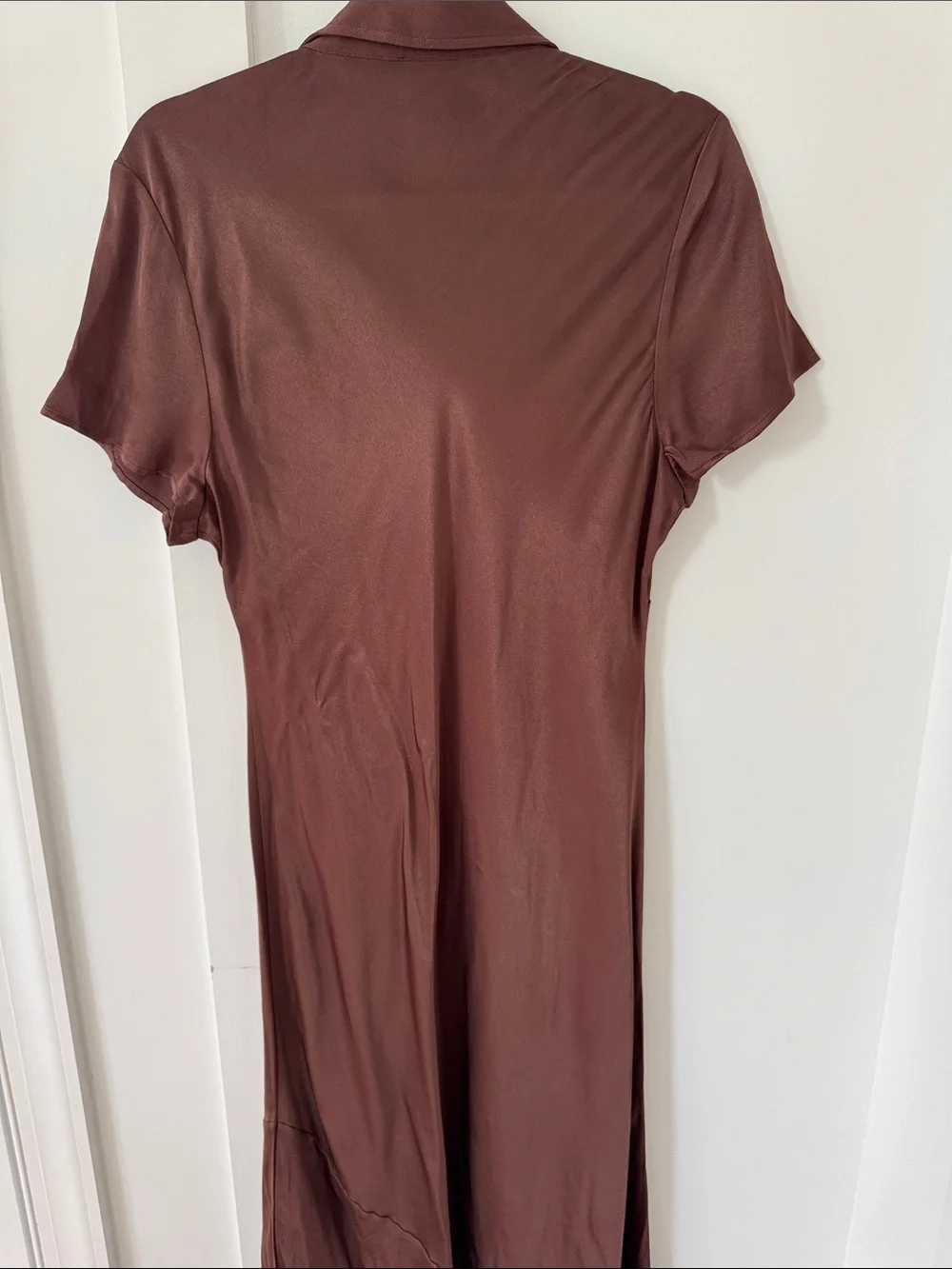 NEW J Crew Collection Short Sleeve Maxi Slip Dress In Luster Crepe Size 14